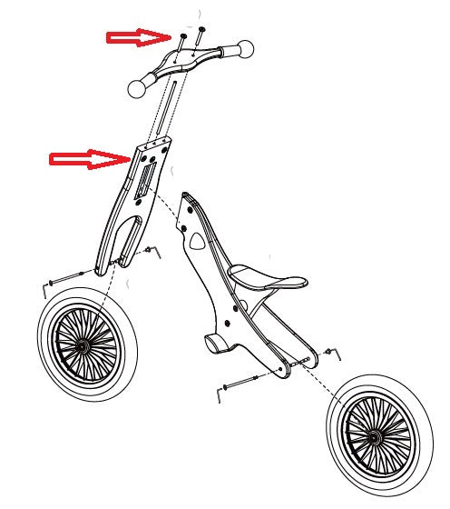 Classic Balance Bike Handle Bolt & Nut