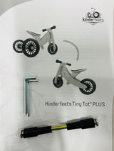 Tiny Tot PLUS Bike Single Wheel Axle and Instruction Manual CONVERSION Kit