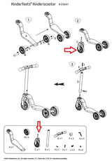 Front Wheel for Kinderscooter 03647