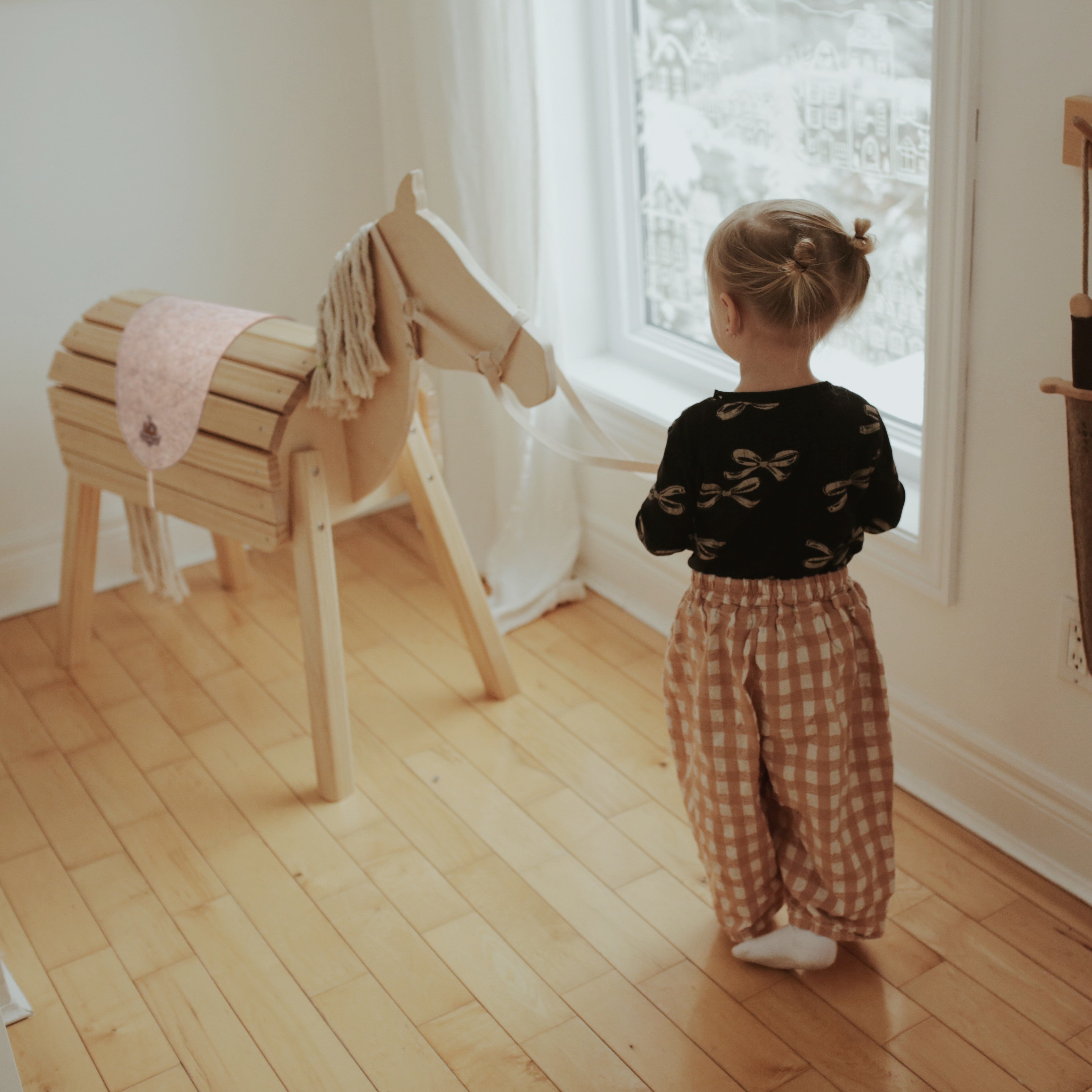 Large Wood Horse
